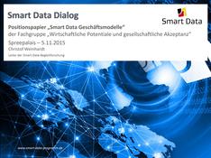 Titelblatt der Präsentation von Prof. Dr. Christof Weinhardt beim Smart Data Dialog am 5.11.2015