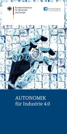 Cover des Flyers Autonomik für Industrie 4.0