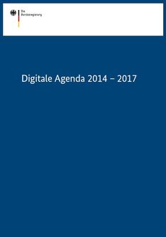Cover der Publikation Digitale Agenda