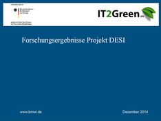 Cover der Ergebnispräsentation DESI