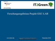 Cover der Ergebnispräsentation GGC-Lab