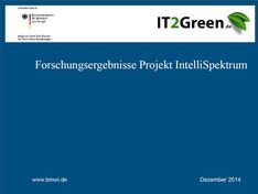 Cover der Ergebnispräsentation IntelliSpektrum
