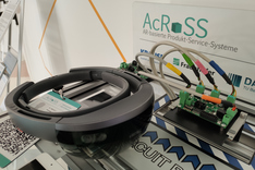 Dieses Bild zeigt eine von zwei im Projekt AcRoSS eingesetzten Datenbrillen.