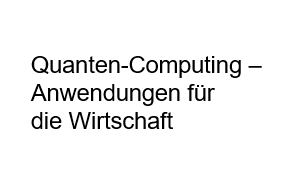 Schriftzug Quanten-Computing
