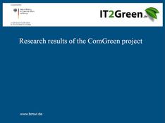 Results ComGreen project